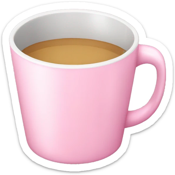 Light pink Cup  sticker