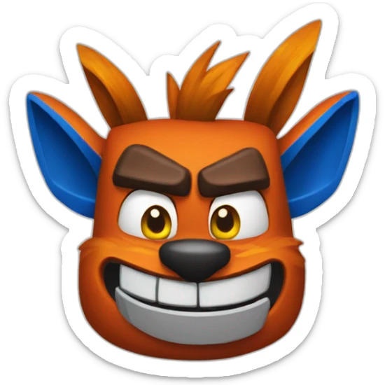 Crash bandicoot sticker