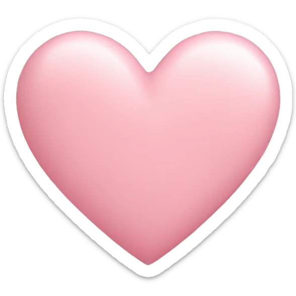 pastel pink heart sticker