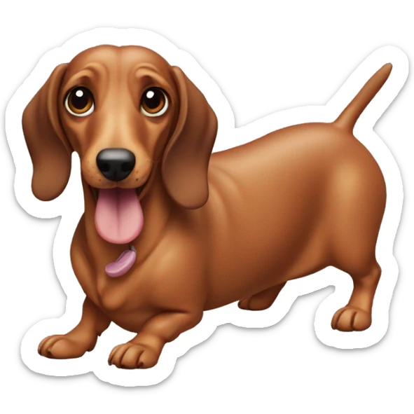 sausage dog sticker