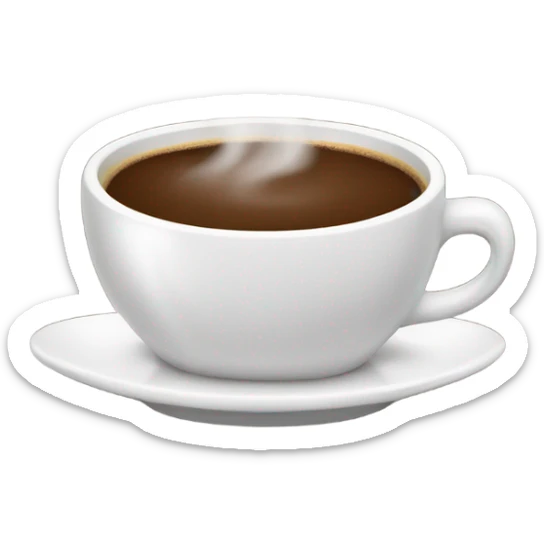 Coffee cup sticker