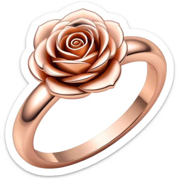 Rose gold ring sticker