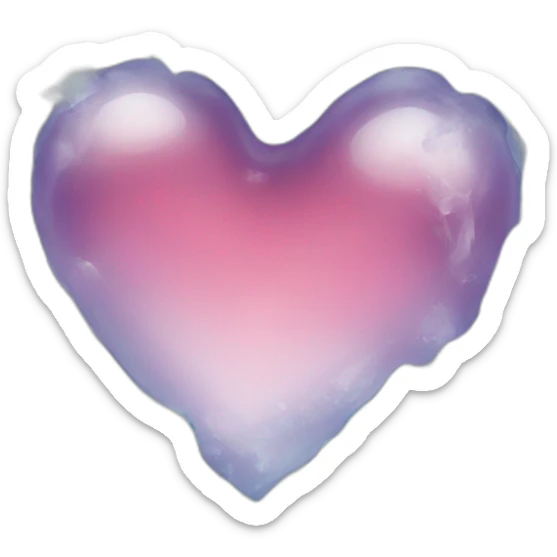 heart ice sticker