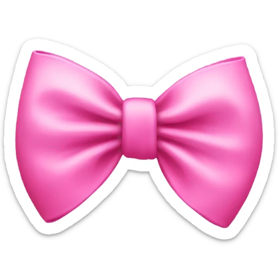 Pink bow sticker