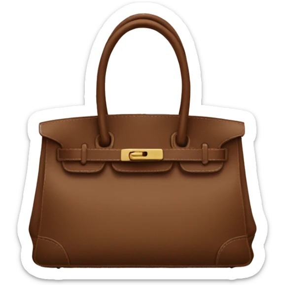 Brown birkin sticker