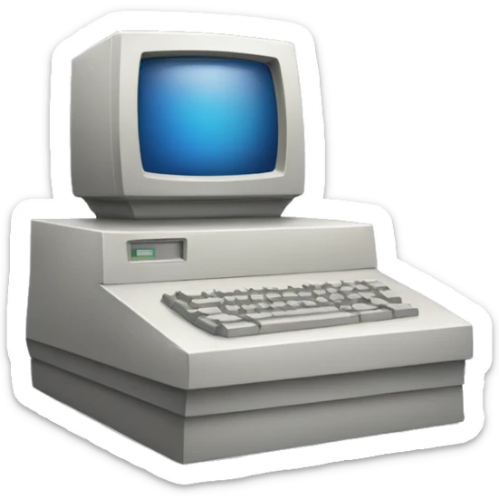 classic computer sticker