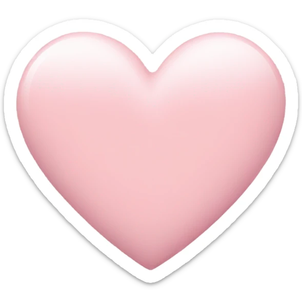 pastel pink heart sticker