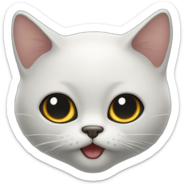 gato fantasma sticker
