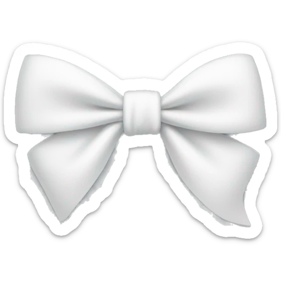 white bow sticker