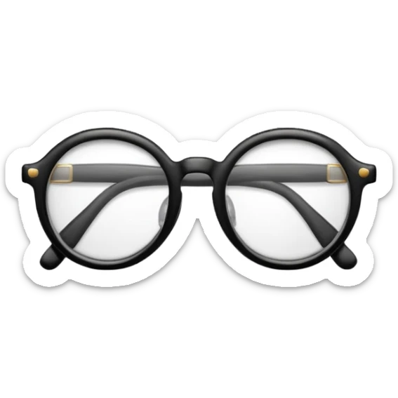 Black glasses  sticker