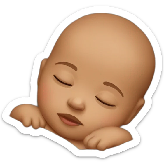 Sleeping baby sticker