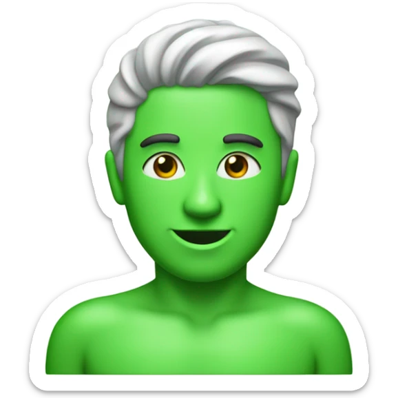 CREA UNA IMAGEN DE BAÑO PLASCTICO PORTATIL   COLOR  verde sticker