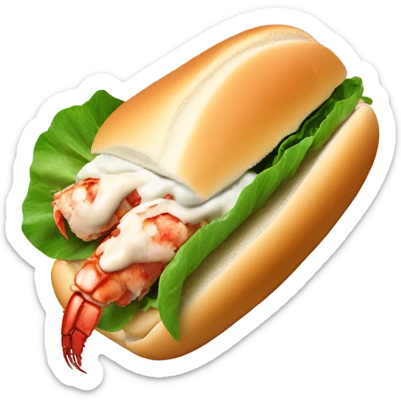 Lobster roll sticker