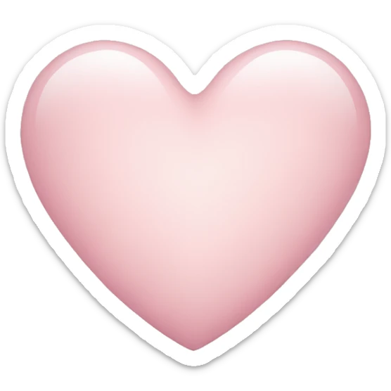 Light pink heart sticker
