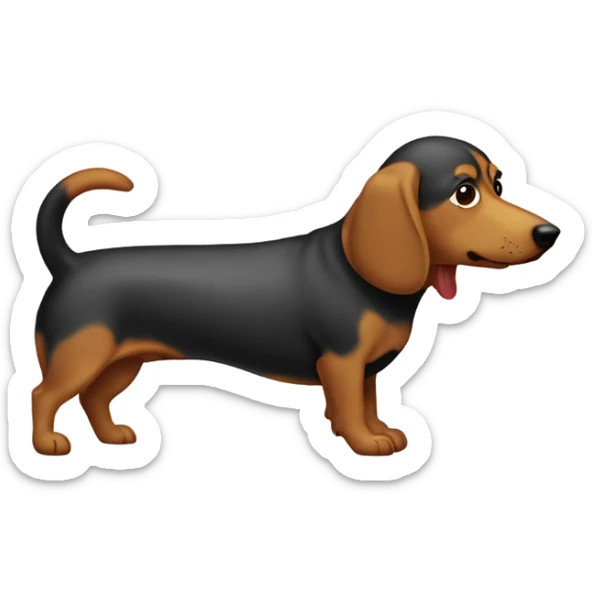 Perro salchicha  sticker