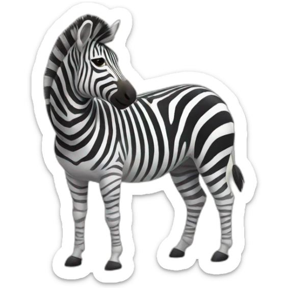 Zebra sticker