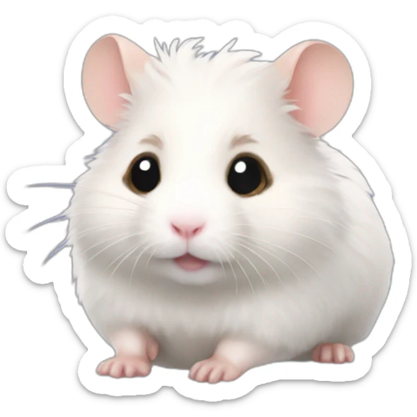 angel hamster sticker