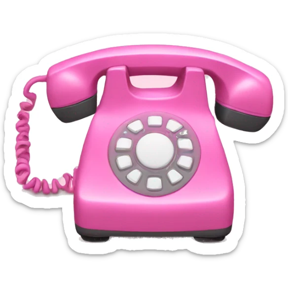 pink phone sticker