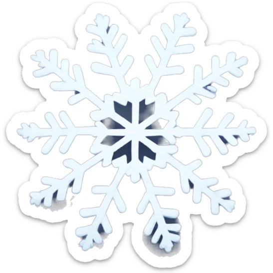 Snowflake sticker