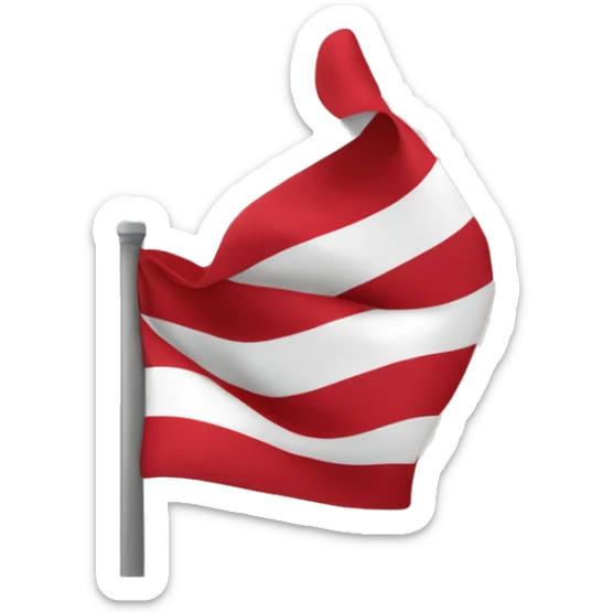 Una bandera de tres franjas, la franja superior es de color rojo, la franja del medio de color amarillo y la franja inferior de color morado sticker