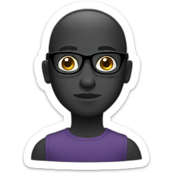 black-glasses sticker