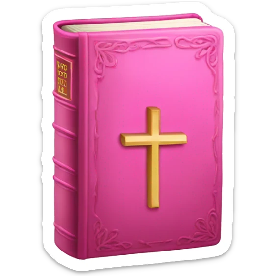 pink bible sticker