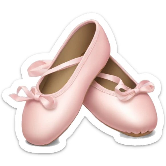 Pale pink ballet shoes sticker