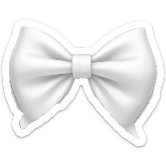 white bow sticker
