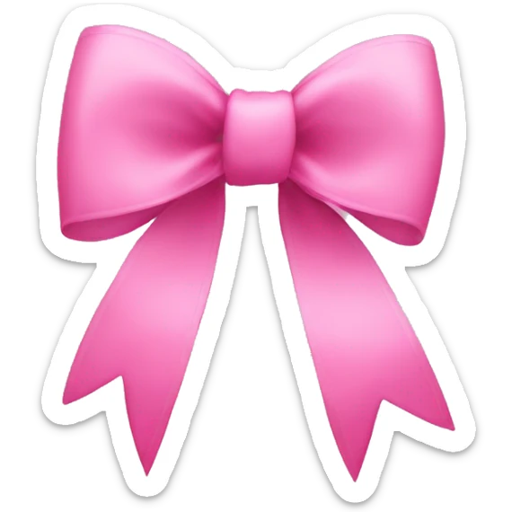 pink bow sticker