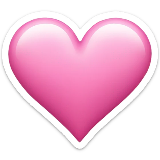 Pink heart sticker