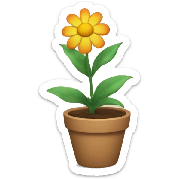 Flower sticker