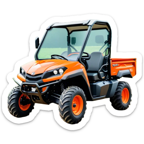 Farm Utility Vehicle (UTV) - Kubota RTV-XG850 (Model Year: 2021) (Iconic colour: Orange) sticker