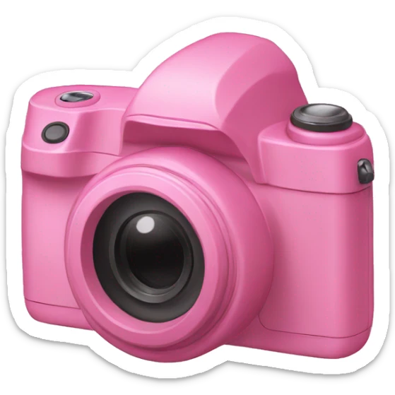Camara rosa sticker