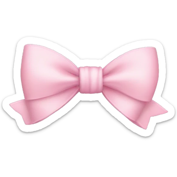 Light pink bow sticker