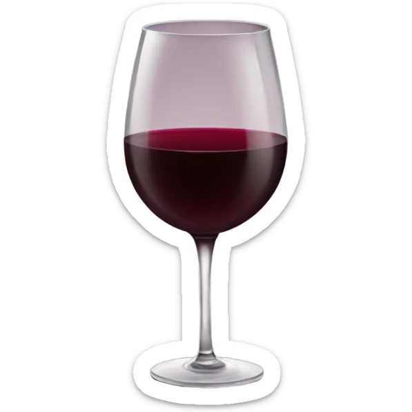Red wine sticker