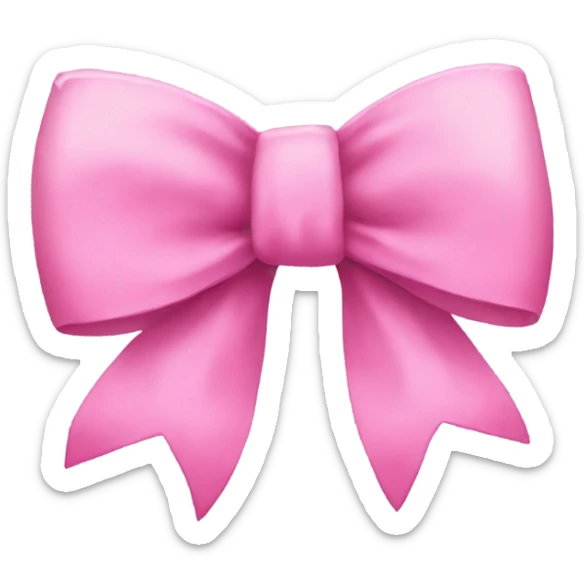 pink bow sticker