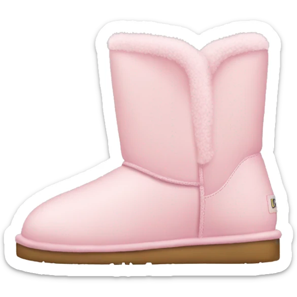 light pink uggs sticker