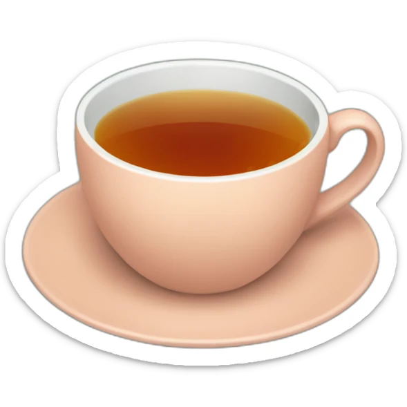 A cup of tea sticker