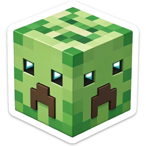 Minecraft logo sticker