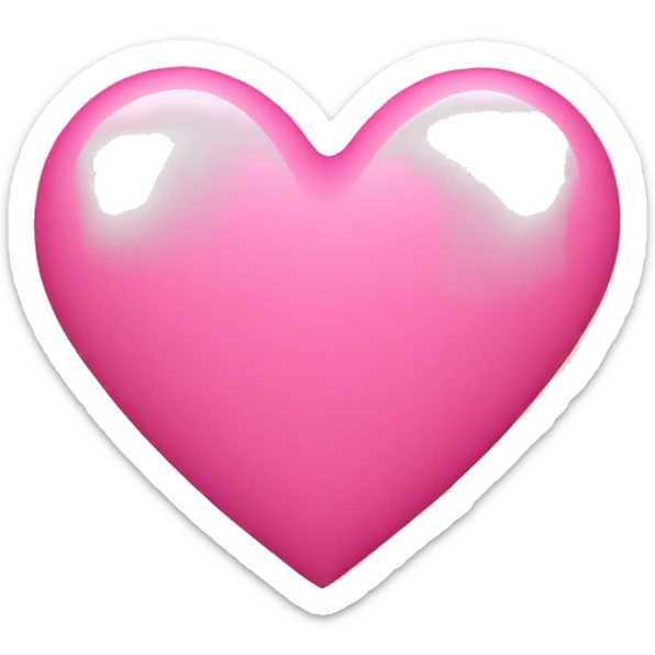 Pink heart sticker