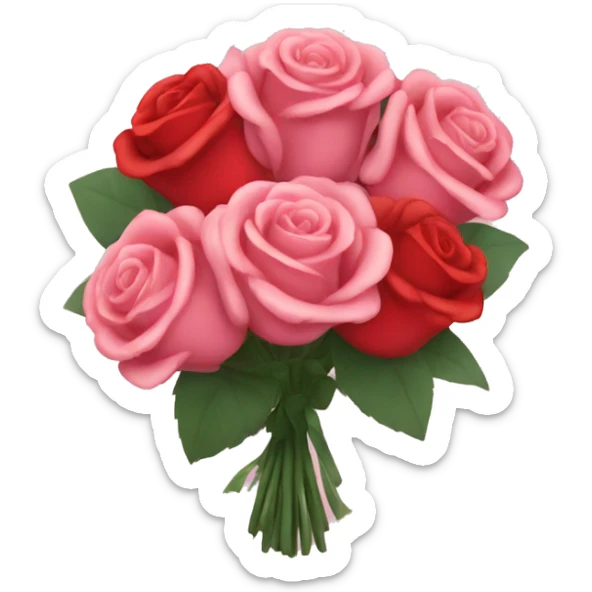 Bouquet of roses sticker