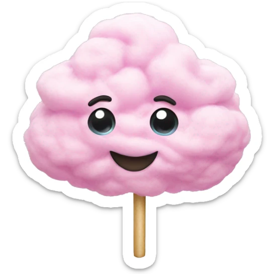 Cotton candy sticker