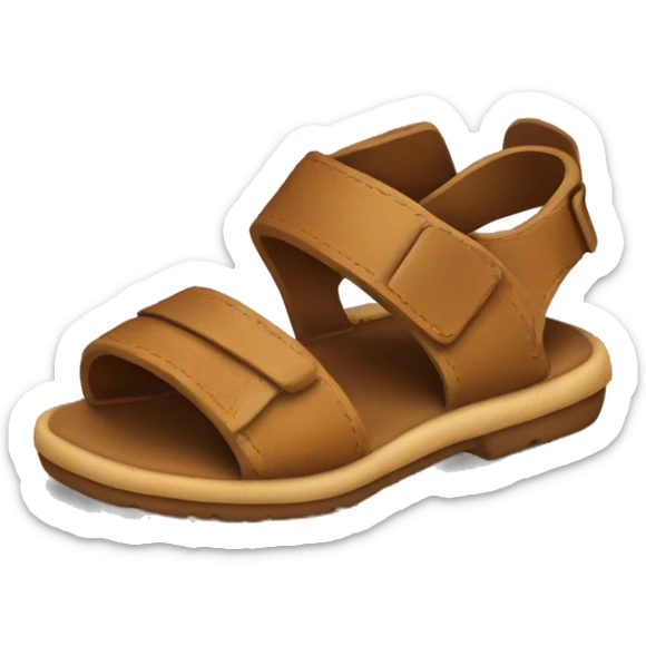 Leather sandals sticker