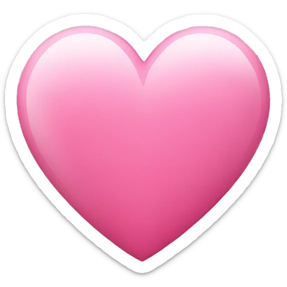 Pink heart sticker