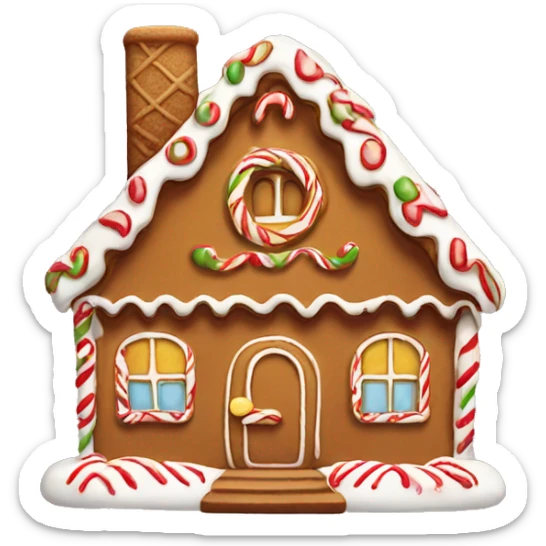 Gingerbread house sticker