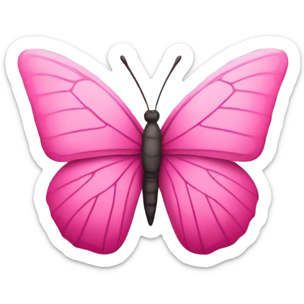 Pink butterfly  sticker