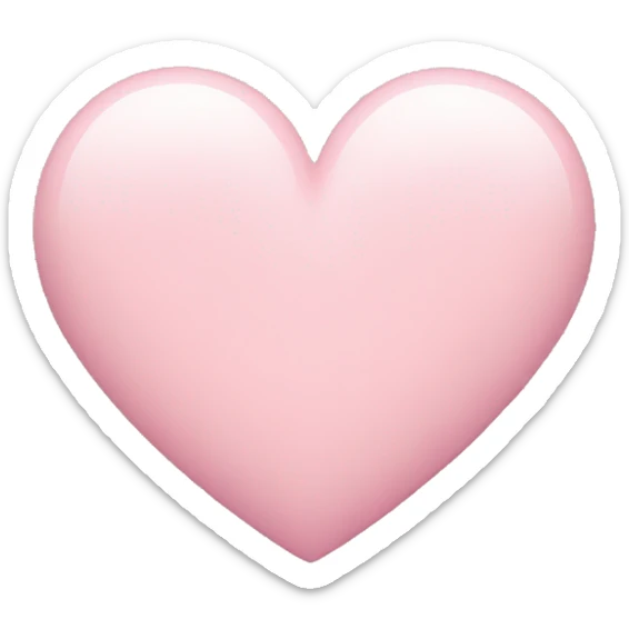 pastel pink heart sticker