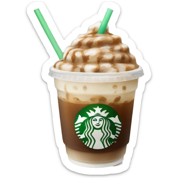Starbucks iced coffee sticker