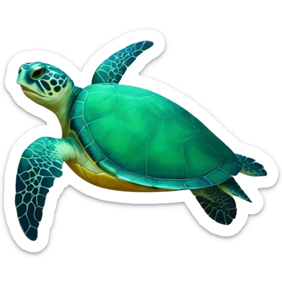Sea turtle sticker