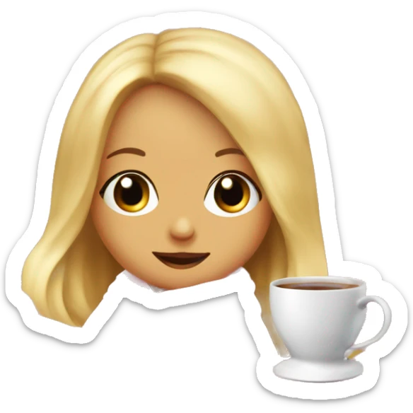 cute baby pink blanket and a tea with a blonde girl sitting in the blanket sticker